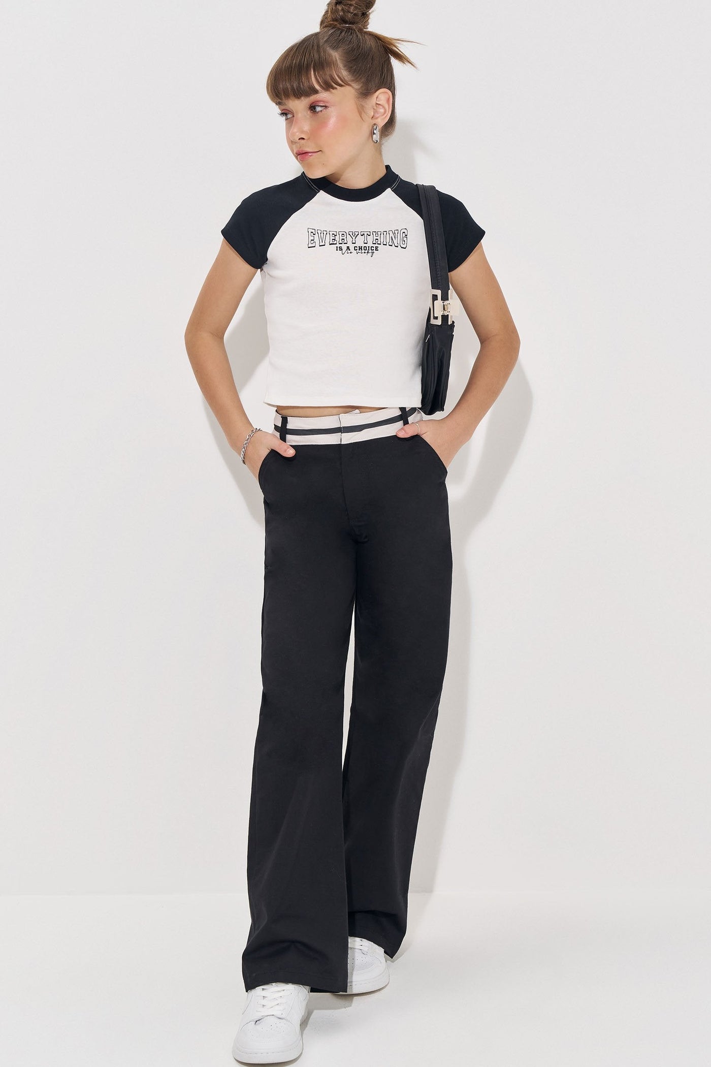 Calça Alfaiataria em Sarja com Elastano 83720 Vic&Vicky Teen Menina