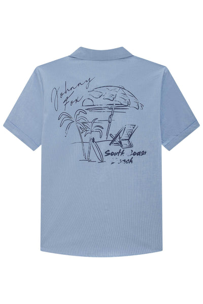 Camisa em Tricoline com Elastano 83582 Johnny Fox Teen Menino