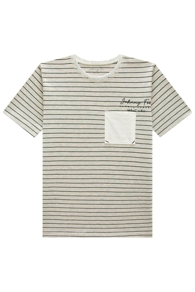 Camiseta em Cotton Listrado Fio Tinto 83508 Johnny Fox Teen Menino