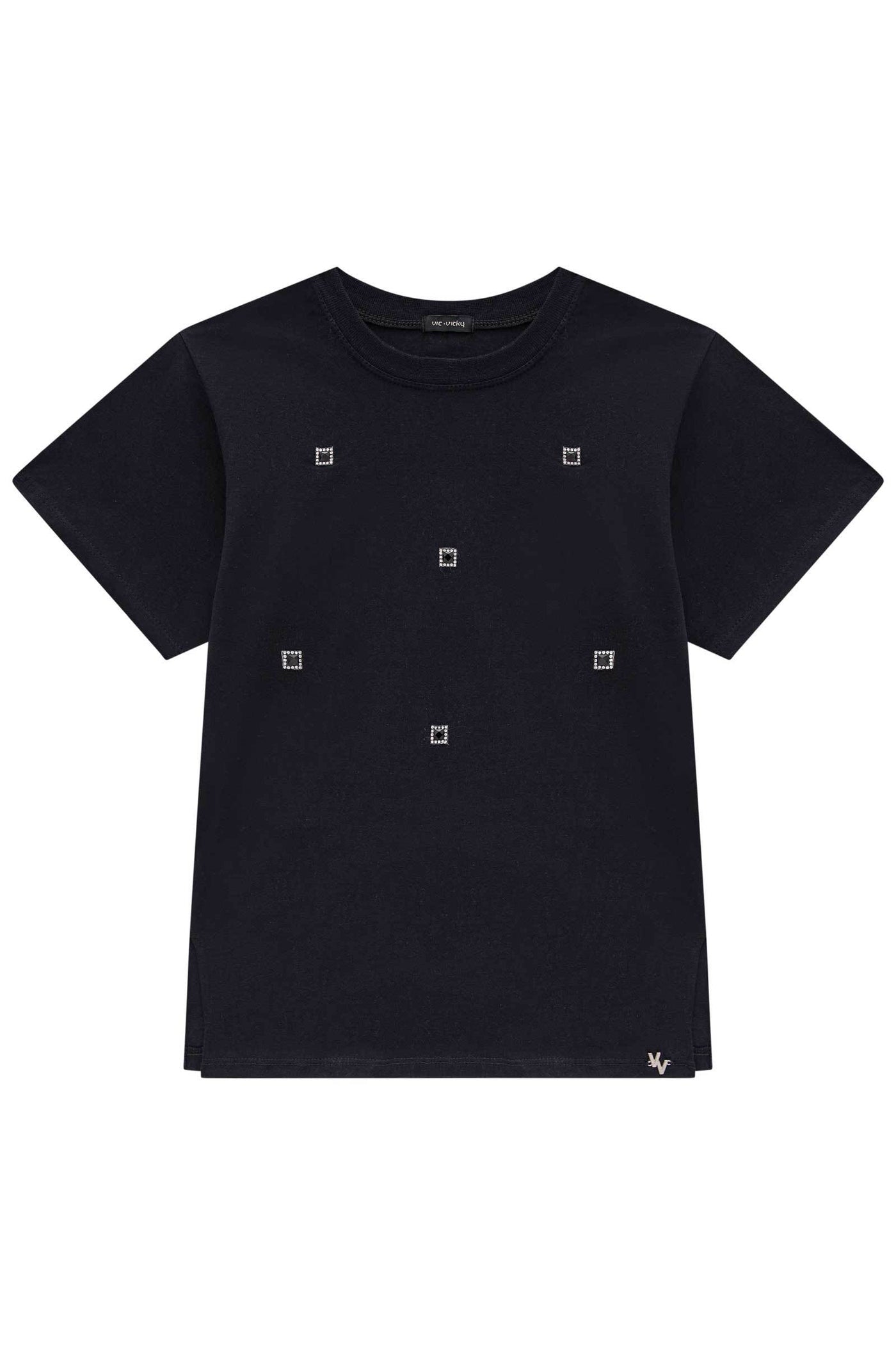 Camiseta Over em Meia Malha 85157 Vic&Vicky Teen Menina