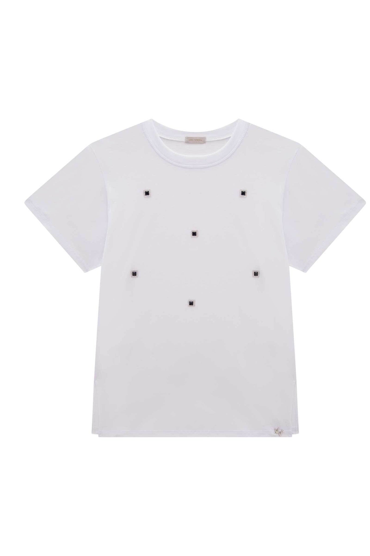 Camiseta Over em Meia Malha 85157 Vic&Vicky Teen Menina