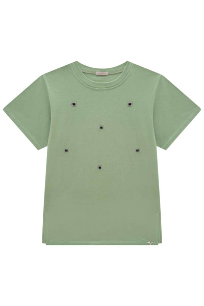Camiseta Over em Meia Malha 85157 Vic&Vicky Teen Menina