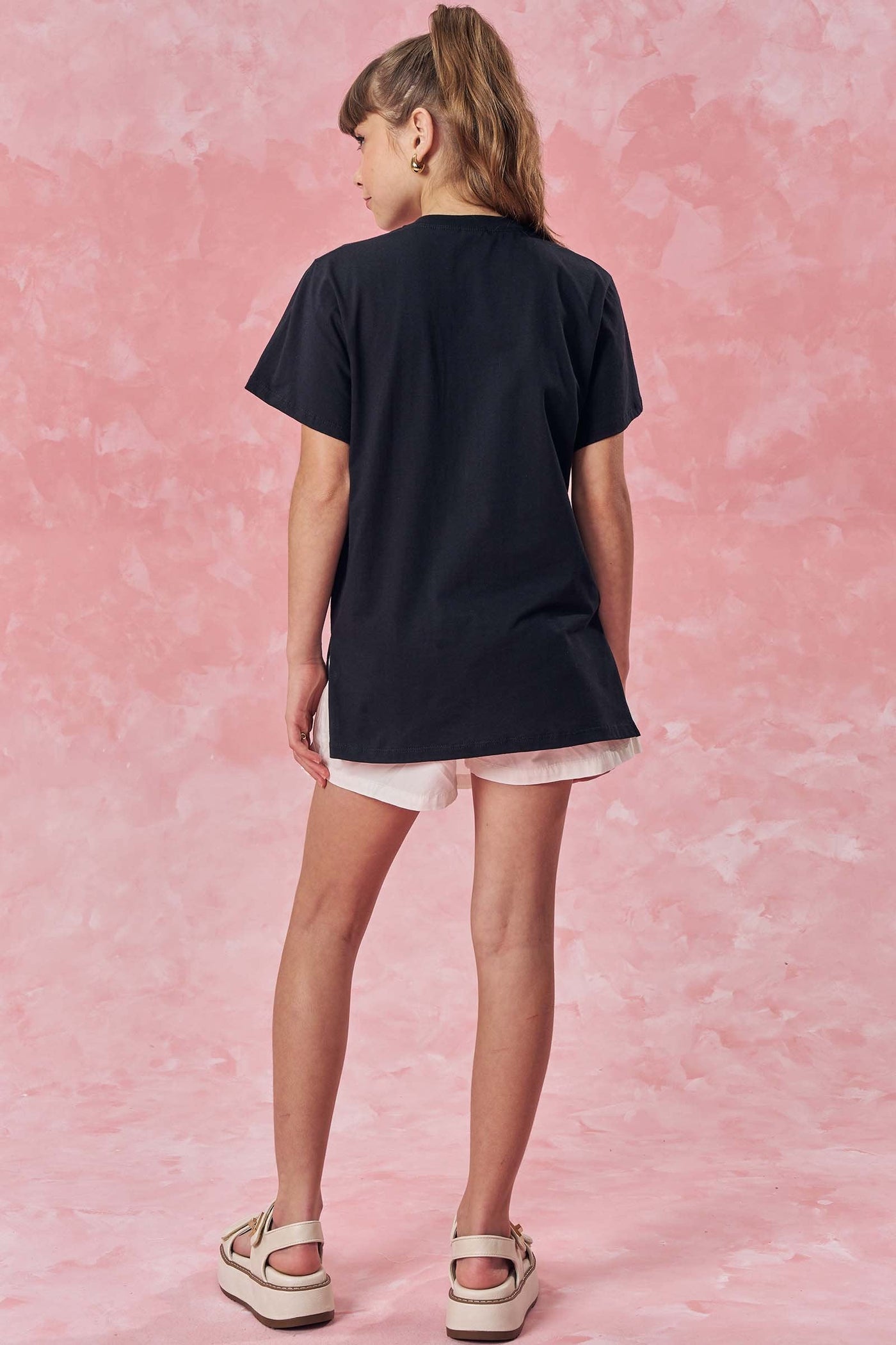 Short Saia em Sarja com Elastano 85319 Vic&Vicky Teen Menina