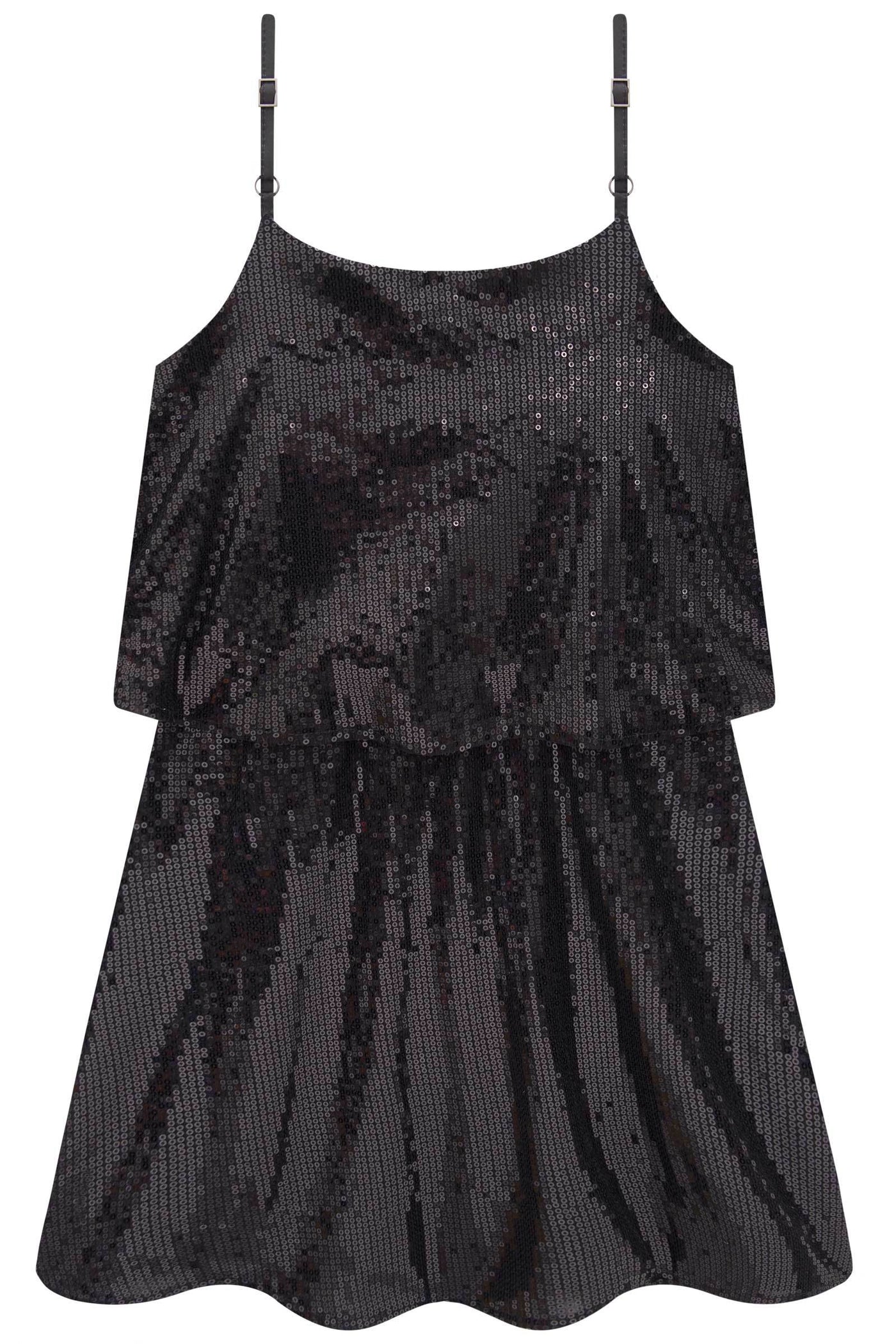 Vestido em Malha Paetê 83981 Vic&Vicky Teen Menina