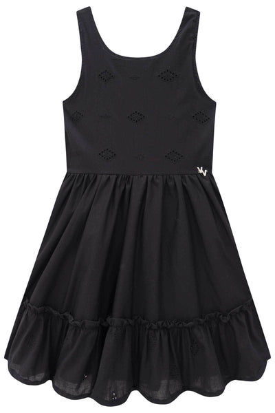 Vestido em Tricoline Laise 83934 Vic&Vicky Teen Menina